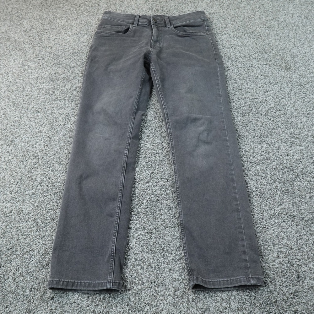 The Perfect Jean NYC Jeans Mens 29X28 Gray Black Denim Slim Thick Stretch TPJ‎